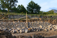 Mur en pierres seches