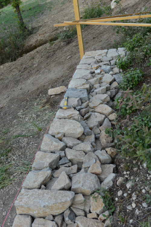 mur en pierres sèches 